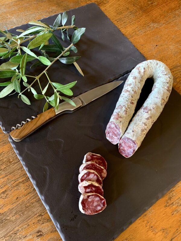 Saucisse sèche pur porc de fabrication artisanale